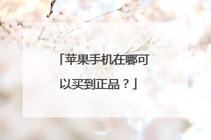 苹果手机在哪可以买到正品?
