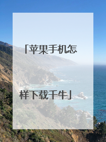 苹果手机怎样下载千牛