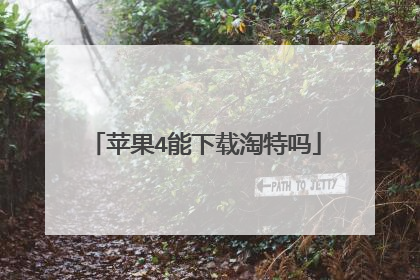 苹果4能下载淘特吗