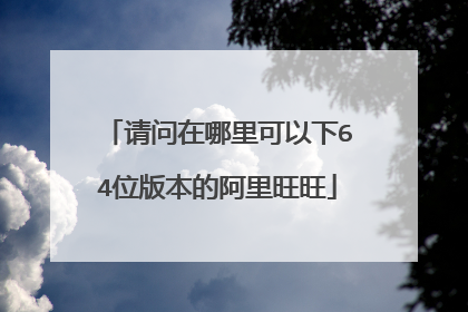 请问在哪里可以下64位版本的阿里旺旺