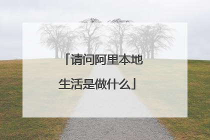 请问阿里本地生活是做什么