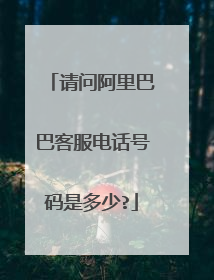 请问阿里巴巴客服电话号码是多少?