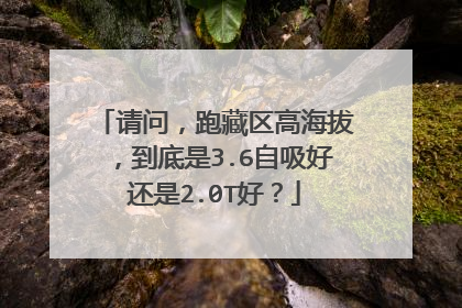 请问，跑藏区高海拔，到底是3.6自吸好还是2.0T好？