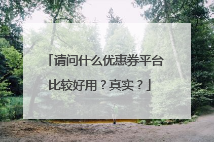 请问什么优惠券平台比较好用?真实?