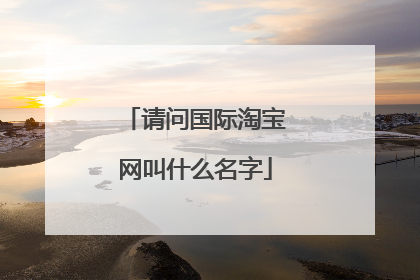 请问国际淘宝网叫什么名字