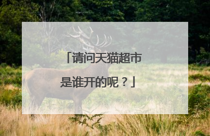 请问天猫超市是谁开的呢?