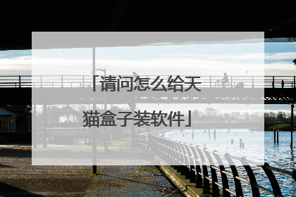 请问怎么给天猫盒子装软件
