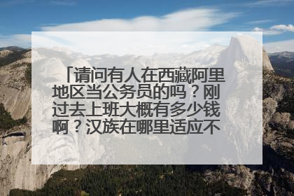 请问有人在西藏阿里地区当公务员的吗?刚过去上班大概有多少钱啊?汉族在哪里适应不?谢谢知道的人