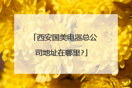 西安国美电器总公司地址在哪里?