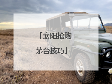襄阳抢购茅台技巧