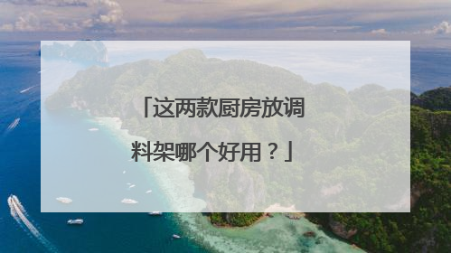 这两款厨房放调料架哪个好用?
