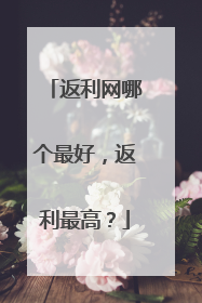 返利网哪个最好,返利最高?