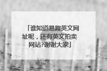 谁知道易趣英文网址呢,还有英文拍卖网站?谢谢大家