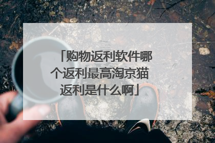 购物返利软件哪个返利最高淘京猫返利是什么啊