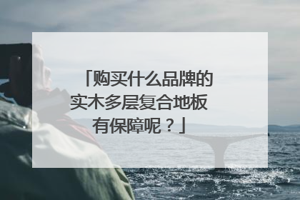 购买什么品牌的实木多层复合地板有保障呢?
