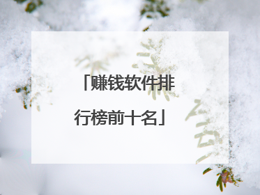 赚钱软件排行榜前十名