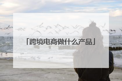 跨境电商做什么产品