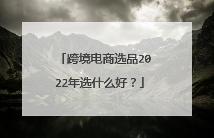 跨境电商选品2022年选什么好？