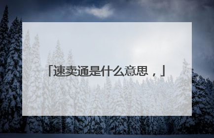 速卖通是什么意思,
