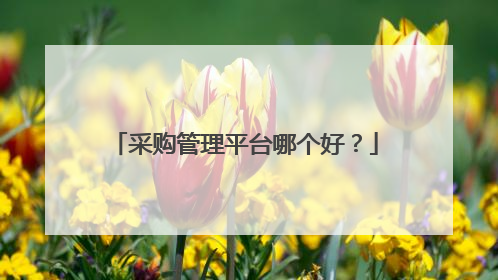 采购管理平台哪个好?