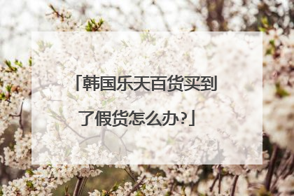 韩国乐天百货买到了假货怎么办?