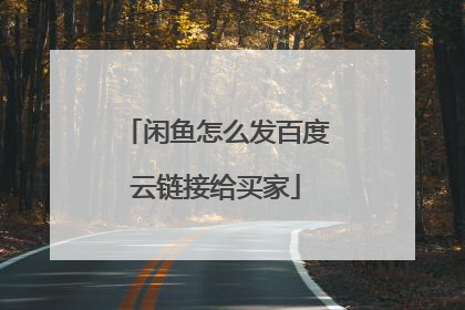 闲鱼怎么发百度云链接给买家