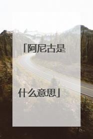 阿尼古是什么意思