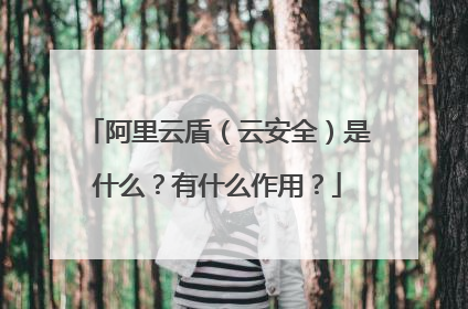 阿里云盾(云安全)是什么?有什么作用?