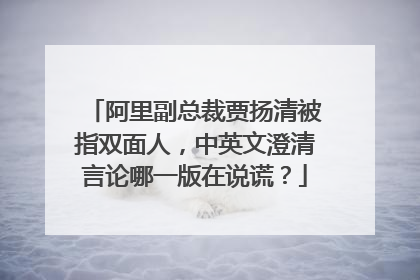 阿里副总裁贾扬清被指双面人，中英文澄清言论哪一版在说谎？