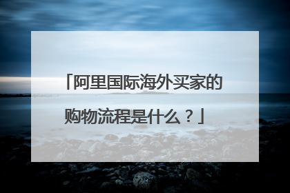 阿里国际海外买家的购物流程是什么？