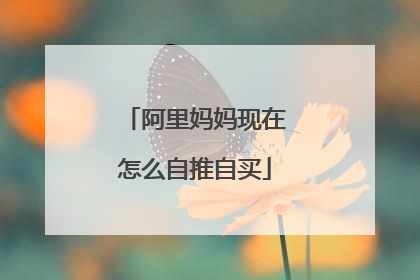 阿里妈妈现在怎么自推自买
