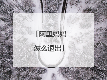 阿里妈妈 怎么退出