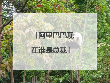 阿里巴巴现在谁是总裁