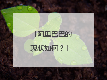 阿里巴巴的现状如何?