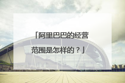 阿里巴巴的经营范围是怎样的?
