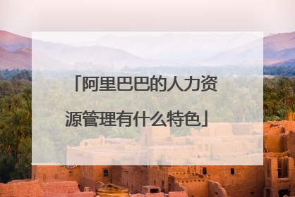 阿里巴巴的人力资源管理有什么特色