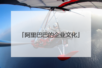 阿里巴巴的企业文化
