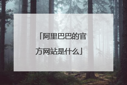 阿里巴巴的官方网站是什么