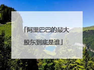阿里巴巴的最大股东到底是谁