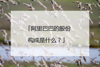 阿里巴巴的股份构成是什么?