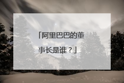 阿里巴巴的董事长是谁?