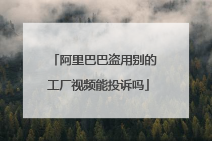 阿里巴巴盗用别的工厂视频能投诉吗