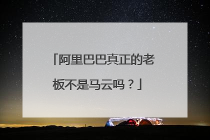 阿里巴巴真正的老板不是马云吗?