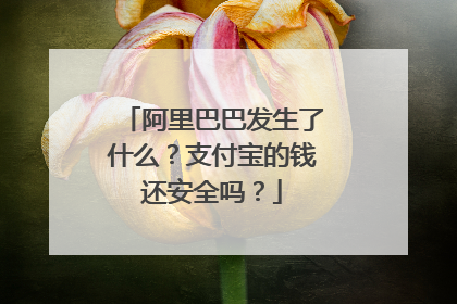 阿里巴巴发生了什么?支付宝的钱还安全吗?