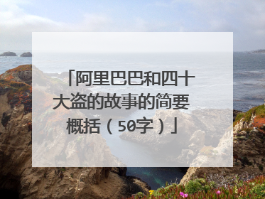 阿里巴巴和四十大盗的故事的简要概括(50字)