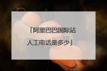 阿里巴巴国际站人工电话是多少