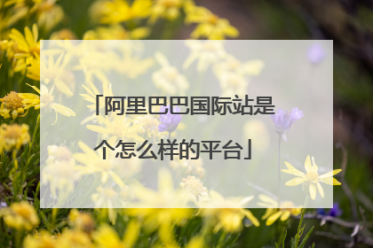 阿里巴巴国际站是个怎么样的平台