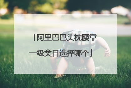 阿里巴巴头枕腰靠一级类目选择哪个