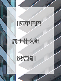 阿里巴巴属于什么组织结构