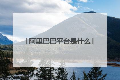 阿里巴巴平台是什么